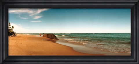 Framed Beach, Morro De Sao Paulo, Tinhare, Cairu, Bahia, Brazil Print