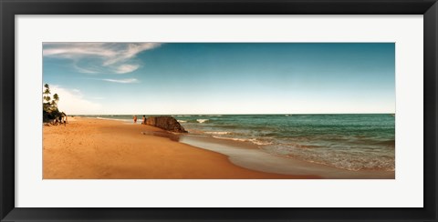 Framed Beach, Morro De Sao Paulo, Tinhare, Cairu, Bahia, Brazil Print