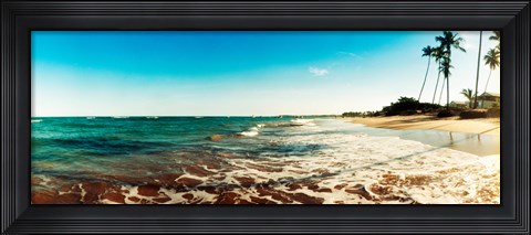 Framed Surf on the beach, Morro De Sao Paulo, Tinhare, Cairu, Bahia, Brazil Print