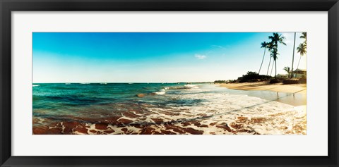 Framed Surf on the beach, Morro De Sao Paulo, Tinhare, Cairu, Bahia, Brazil Print