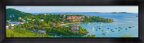 Framed Cruz Bay, St. John, US Virgin Islands Print