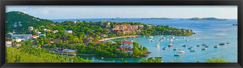 Framed Cruz Bay, St. John, US Virgin Islands Print