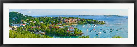 Framed Cruz Bay, St. John, US Virgin Islands Print