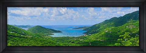 Framed Clouds over the sea, Coral Bay, St. John, US Virgin Islands Print