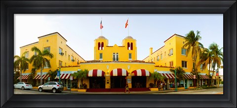 Framed Facade of a hotel, Colony Hotel, Delray Beach, Palm Beach County, Florida, USA Print