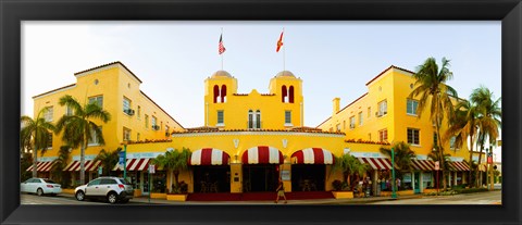 Framed Facade of a hotel, Colony Hotel, Delray Beach, Palm Beach County, Florida, USA Print