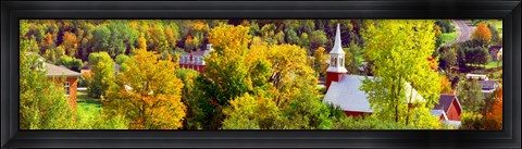 Framed High angle view of trees, Frelighsburg, Quebec, Canada Print