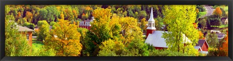 Framed High angle view of trees, Frelighsburg, Quebec, Canada Print