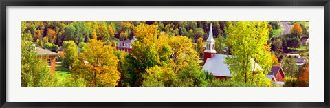 Framed High angle view of trees, Frelighsburg, Quebec, Canada Print