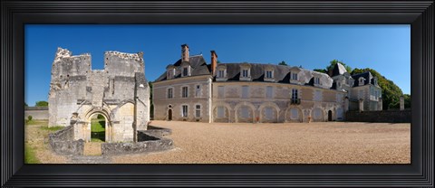 Framed Facade of an abbey, La Chartreuse Du Liget, Loire-et-Cher, Loire, Touraine, France Print