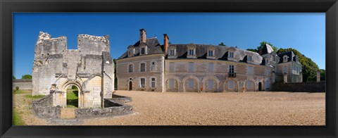 Framed Facade of an abbey, La Chartreuse Du Liget, Loire-et-Cher, Loire, Touraine, France Print