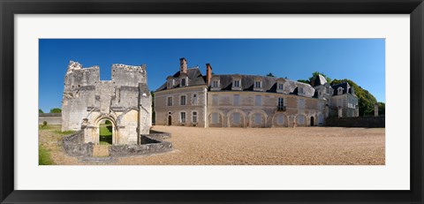 Framed Facade of an abbey, La Chartreuse Du Liget, Loire-et-Cher, Loire, Touraine, France Print