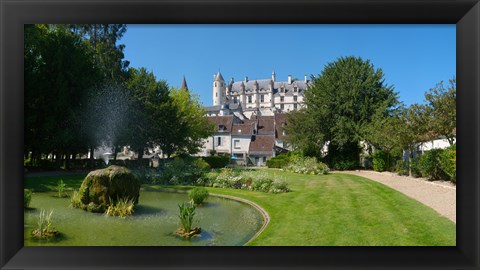 Framed Royal Apartments, Loches, Loire-et-Cher, Loire, Touraine, France Print