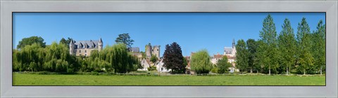 Framed Castle on a hill, Chateau De Montresor, Montresor, Indre-Et-Loire, Pays-De-La-Loire, Touraine, France Print