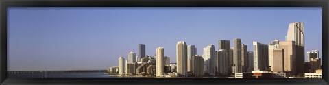 Framed Miami, Florida Skyline 2012 Print