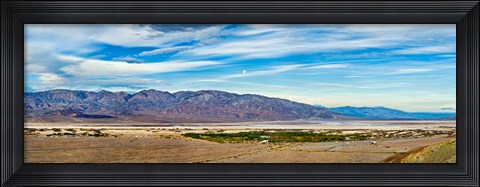 Framed Landscape with mountain range in the background, Furnace Creek Ranch, Death Valley, Death Valley National Park, California, USA Print