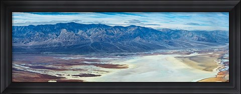 Framed Salt flats viewed from Dantes View, Death Valley, Death Valley National Park, California Print