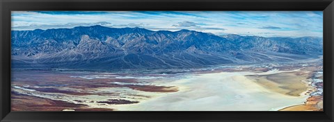 Framed Salt flats viewed from Dantes View, Death Valley, Death Valley National Park, California Print