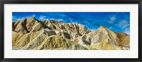 Framed Mountain Range, Twenty Mule-Team Canyon, Death Valley, Death Valley National Park, California, USA Print