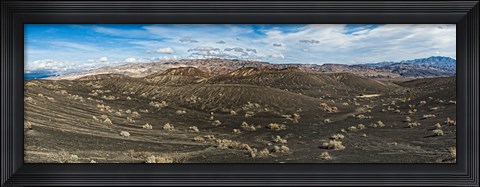 Framed Ubehebe Lava Fields, Ubehebe Crater, Death Valley, Death Valley National Park, California, USA Print
