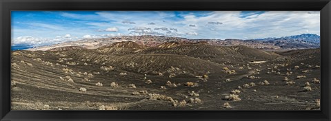 Framed Ubehebe Lava Fields, Ubehebe Crater, Death Valley, Death Valley National Park, California, USA Print