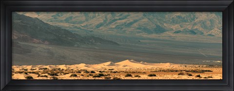 Framed Sand dunes in a desert, Death Valley, Death Valley National Park, California, USA Print