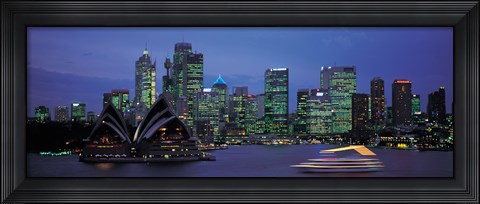 Framed Buildings at the waterfront, Sydney Opera House, Sydney, New South Wales, Australia Print