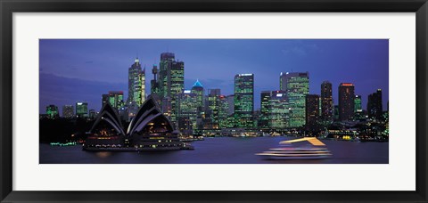 Framed Buildings at the waterfront, Sydney Opera House, Sydney, New South Wales, Australia Print