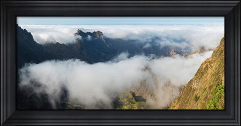 Framed High angle view of clouds in the valley, Santo Antao, Cape Verde Print