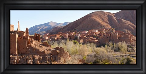 Framed Village in the Dades Valley, Morocco Print