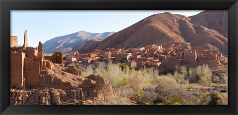 Framed Village in the Dades Valley, Morocco Print