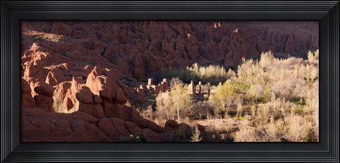 Framed Rock formations in the Dades Valley, Dades Gorges, Ouarzazate, Morocco Print