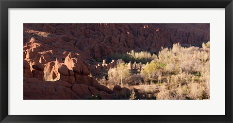 Framed Rock formations in the Dades Valley, Dades Gorges, Ouarzazate, Morocco Print