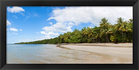 Framed Trees on the beach, Cape Tribulation, Daintree River National Park, Queensland, Australia Print