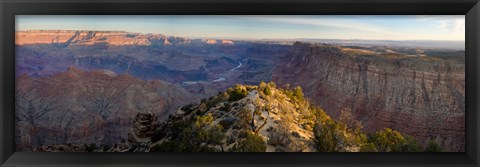 Framed High angle view of Desert Point, South Rim, Grand Canyon, Grand Canyon National Park, Arizona, USA Print