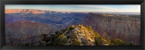 Framed High angle view of Desert Point, South Rim, Grand Canyon, Grand Canyon National Park, Arizona, USA Print