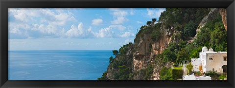 Framed Hillside at Positano, Amalfi Coast, Italy Print