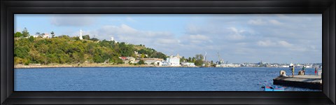 Framed View of island, Havana, Cuba Print
