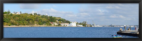 Framed View of island, Havana, Cuba Print