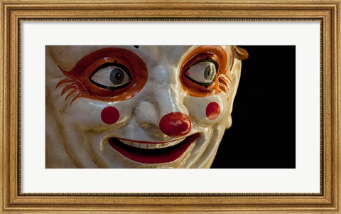 Framed Close-up of a clown at a shop, El Ingenio, Barcelona, Catalonia, Spain Print
