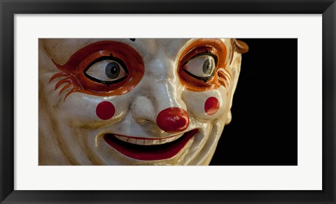 Framed Close-up of a clown at a shop, El Ingenio, Barcelona, Catalonia, Spain Print