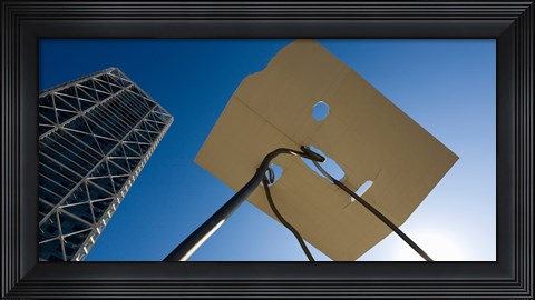 Framed Low angle view of a hotel, Hotel Arts, Barcelona, Catalonia, Spain Print