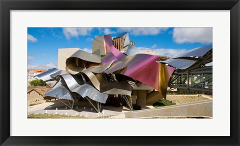 Framed Sculptured Roof of the Hotel Marques de Riscal, Elciego, La Rioja, Spain Print