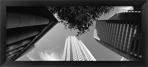 Framed Low angle view of skyscrapers, San Francisco, California, USA Print