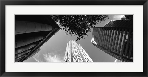 Framed Low angle view of skyscrapers, San Francisco, California, USA Print