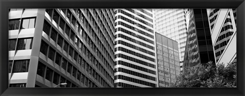 Framed Facade of office buildings, San Francisco, California Print