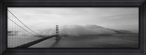 Framed Golden Gate Bridge and Fog San Francisco CA Print