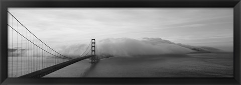 Framed Golden Gate Bridge and Fog San Francisco CA Print