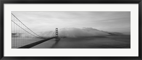 Framed Golden Gate Bridge and Fog San Francisco CA Print