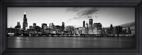 Framed Lake Michigan Waterfront, Chicago, Illinois Print
